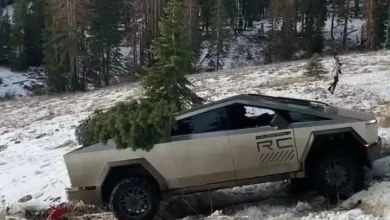 Cybertruck has to be towed by Ford pickup after getting stuck off-roading