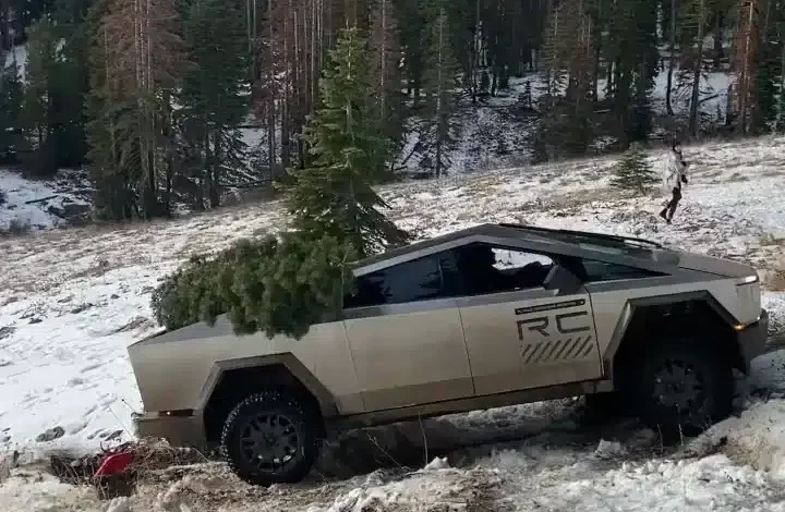 Cybertruck has to be towed by Ford pickup after getting stuck off-roading