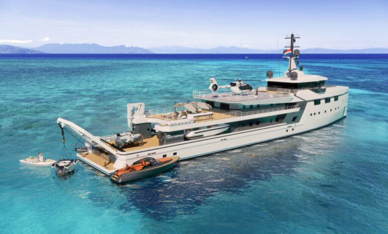 Jeff Bezos has a m ‘support yacht’ that accompanies his 0m ‘mega yacht’ as a floating garage Jeff Bezos has a m ‘support yacht’ that accompanies his 0m ‘mega yacht’ as a floating garage