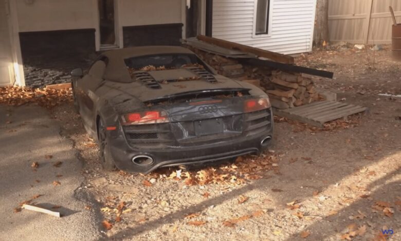 Audi R8 left abandoned and rotting for 5 years gets heroic restoration Audi R8 left abandoned and rotting for 5 years gets heroic restoration