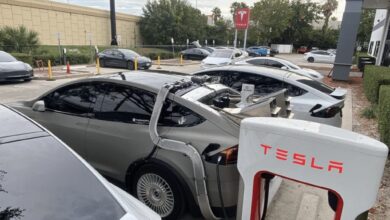 Florida automotive shop builds a Tesla Model X Plaid Time Machine