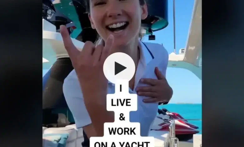 Woman says it’s ‘hard work’ getting paid to live on a luxury yacht and travel the world