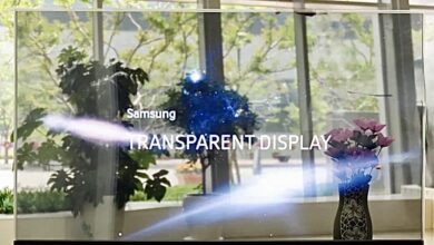 Samsung unveils a see-through display that costs more than a car