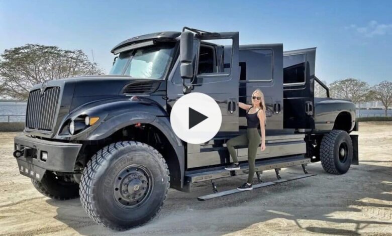 This monster pickup truck with 6 doors costs 0,000 This monster pickup truck with 6 doors costs 0,000