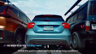 This robot can physically lift your car and park it for you