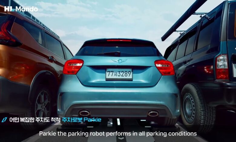 This robot can physically lift your car and park it for you