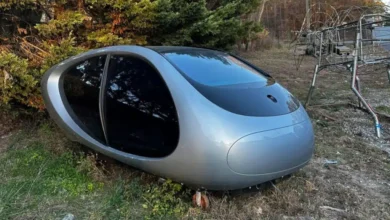 Mercedes concept pod found mysteriously deserted in junkyard