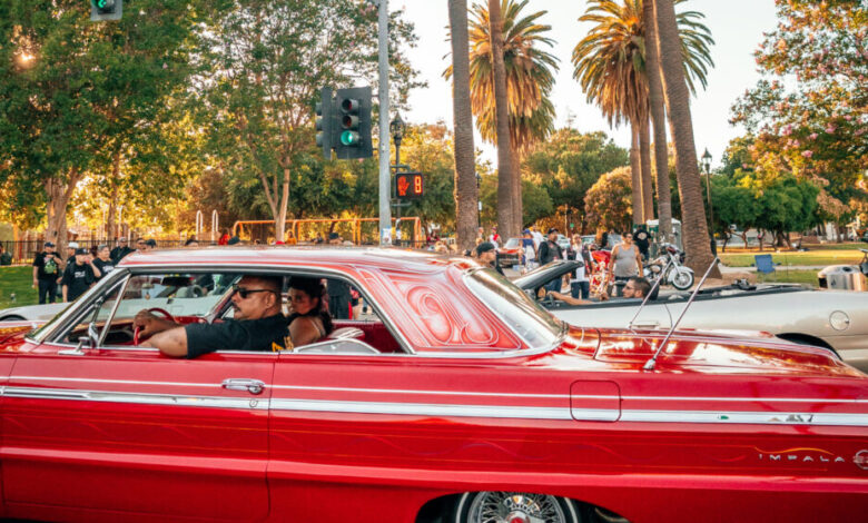 San Jose police cruise with lowriders on Cinco de Mayo San Jose police cruise with lowriders on Cinco de Mayo