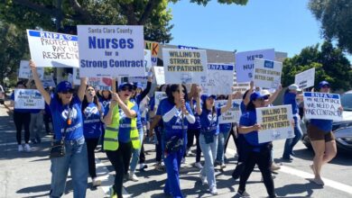 Thousands of upset Santa Clara County nurses strike