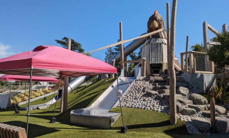 Heat scorches East San Jose playground equipment Heat scorches East San Jose playground equipment