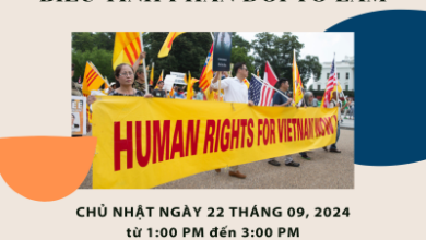 Thông Báo Kêu Gọi Tham Gia Biểu Tình Phản Đối Tô Lâm
