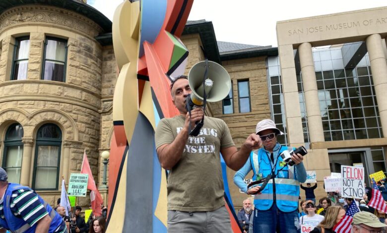 San Jose protest against President Trump draws hundreds San Jose protest against President Trump draws hundreds