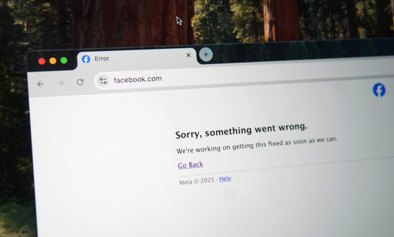 Facebook lại gặp sự cố