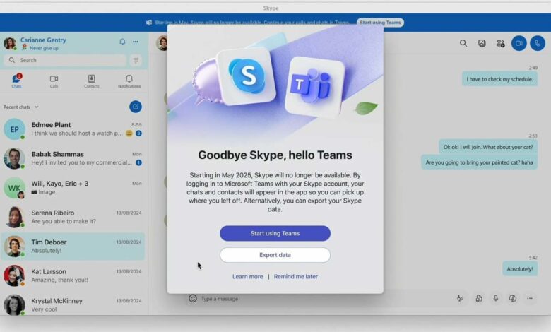 Nền tảng Skype dừng hoạt động Nền tảng Skype dừng hoạt động