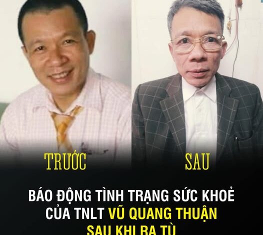 Tù nhân Vũ Quang Thuận bị bức tử từ trại giam ra đến ngoài đời Tù nhân Vũ Quang Thuận bị bức tử từ trại giam ra đến ngoài đời