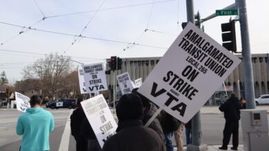 San Jose bus and light rail service halted by strike