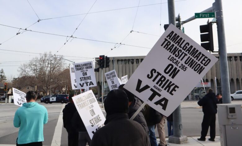 San Jose bus and light rail service halted by strike