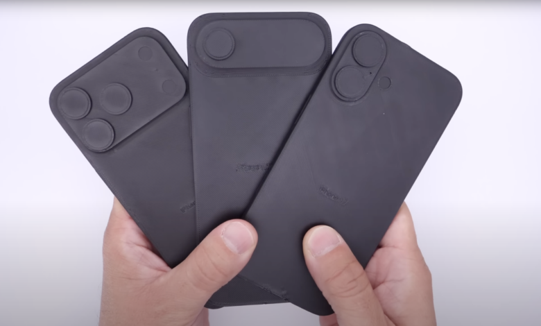 Mô hình ba mẫu iPhone 17 lộ diện Mô hình ba mẫu iPhone 17 lộ diện