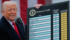 Ông Trump áp thuế toàn cầu, Việt Nam chịu 46%, chứng khoán châu Á lao dốc Ông Trump áp thuế toàn cầu, Việt Nam chịu 46%, chứng khoán châu Á lao dốc
