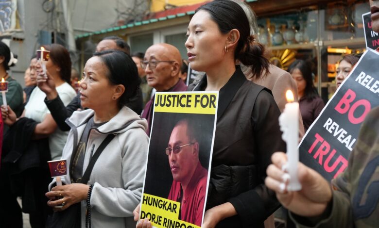 Vigil, prayer and protest demand probe into death of Tibetan Buddhist leader Vigil, prayer and protest demand probe into death of Tibetan Buddhist leader