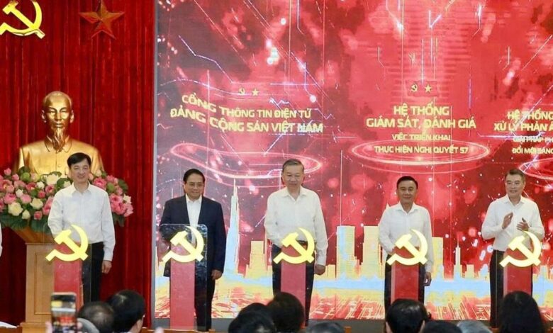 Ra mắt hệ thống giám sát Nghị quyết 57 về đột phá phát triển khoa học công nghệ Ra mắt hệ thống giám sát Nghị quyết 57 về đột phá phát triển khoa học công nghệ