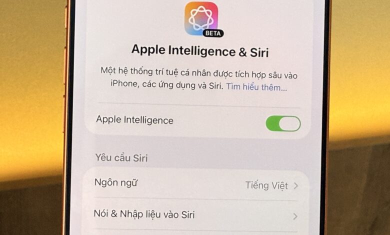 Apple Intelligence hỗ trợ tiếng Việt Apple Intelligence hỗ trợ tiếng Việt