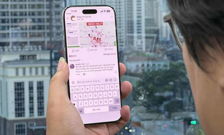 Bản đồ thông tin cứu hộ người dân Đà Nẵng, Huế Bản đồ thông tin cứu hộ người dân Đà Nẵng, Huế