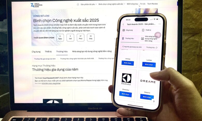 Hơn 40.000 lượt bình chọn sơ loại Tech Awards tuần đầu Hơn 40.000 lượt bình chọn sơ loại Tech Awards tuần đầu