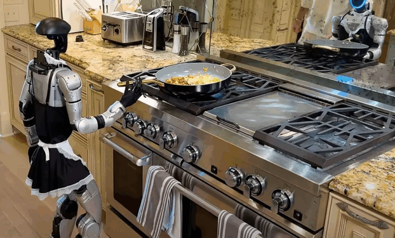 Robot hình người Trung Quốc ‘gây họa’ trong bếp