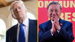 Tổng Bí thư Tô Lâm ‘tìm cách tổ chức đàm phán’ với Tổng thống Donald Trump ở Mỹ Tổng Bí thư Tô Lâm ‘tìm cách tổ chức đàm phán’ với Tổng thống Donald Trump ở Mỹ