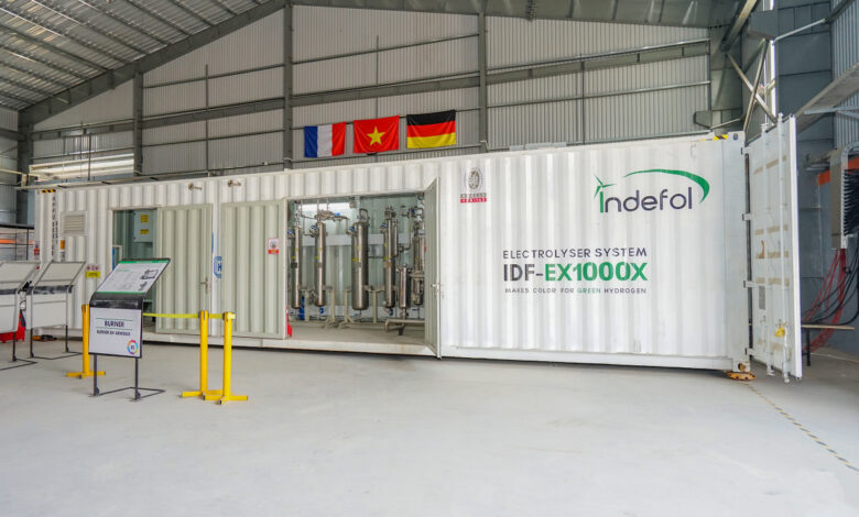 Bên trong hệ thống điện phân sản xuất hydrogen do người Việt chế tạo Bên trong hệ thống điện phân sản xuất hydrogen do người Việt chế tạo