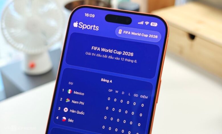 Apple ra ứng dụng cập nhật tỷ số mùa World Cup 2026 Apple ra ứng dụng cập nhật tỷ số mùa World Cup 2026