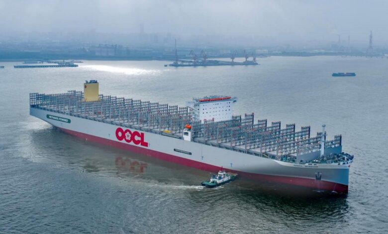 Tàu nhiên liệu kép sức chở 24.000 container đầu tiên trên thế giới