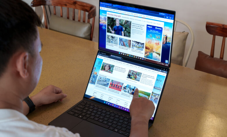 Zenbook Duo 2026 – laptop hai màn hình chạy chip Intel mạnh nhất Zenbook Duo 2026 – laptop hai màn hình chạy chip Intel mạnh nhất