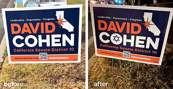San Jose politician seeking state office faces antisemitic vandalism