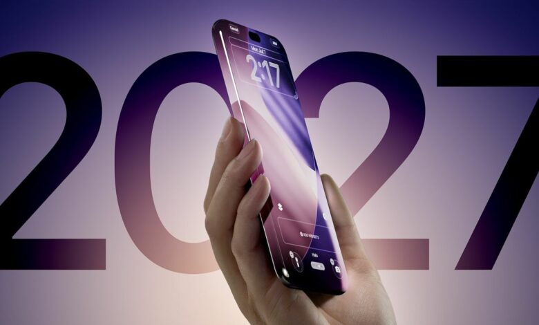 iPhone 2027 có thể trang bị màn hình cong bốn cạnh iPhone 2027 có thể trang bị màn hình cong bốn cạnh