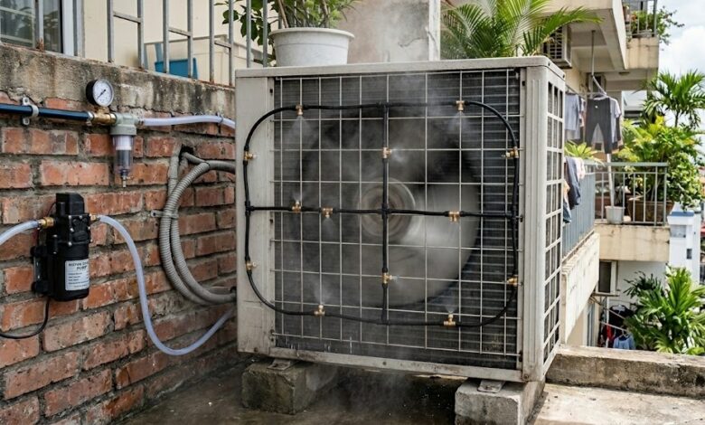 Có nên lắp phun sương cho dàn nóng điều hòa?