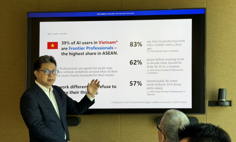 Microsoft: Việt Nam có tỷ lệ ‘nhân sự AI’ cao nhất Đông Nam Á Microsoft: Việt Nam có tỷ lệ ‘nhân sự AI’ cao nhất Đông Nam Á