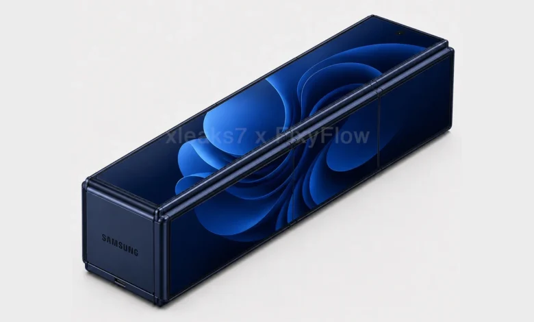 Ý tưởng thiết bị gập dáng cục gạch của Samsung Ý tưởng thiết bị gập dáng cục gạch của Samsung