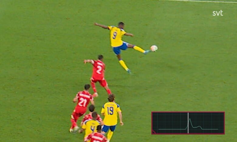 Cảm biến chạm bóng lần đầu xác nhận bàn thắng tại World Cup Cảm biến chạm bóng lần đầu xác nhận bàn thắng tại World Cup