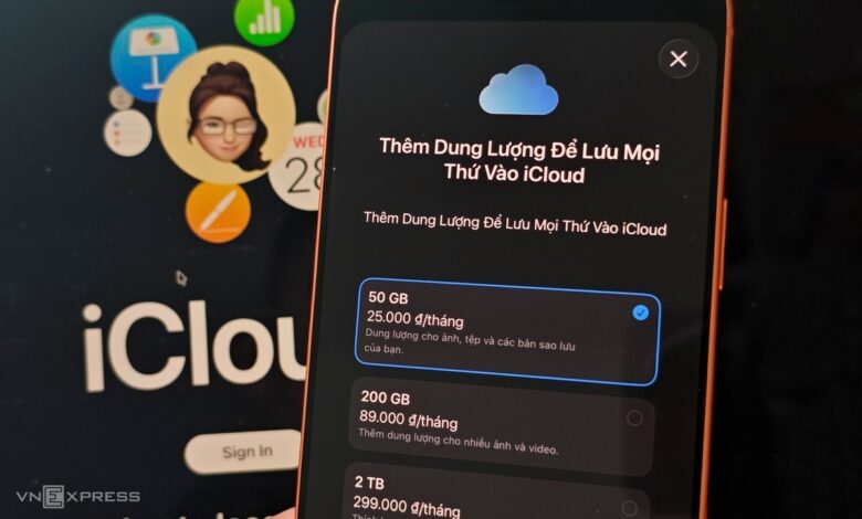 Apple tăng giá iCloud+ tại Việt Nam Apple tăng giá iCloud+ tại Việt Nam