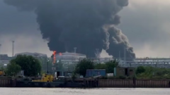 Ukraine tấn công một cảng dầu lớn của Nga ở St Petersburg
