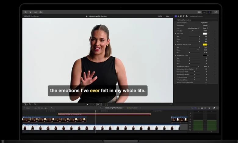 Final Cut Pro nâng cấp AI giúp tự thêm phụ đề cho video Final Cut Pro nâng cấp AI giúp tự thêm phụ đề cho video
