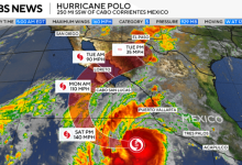 Bão Polo: Cơn bão mạnh cấp 4 đang tiến gần Mexico – Theo dõi lộ trình bão ngay!