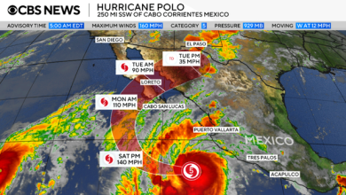 Bão Polo: Cơn bão mạnh cấp 4 đang tiến gần Mexico – Theo dõi lộ trình bão ngay! Bão Polo: Cơn bão mạnh cấp 4 đang tiến gần Mexico – Theo dõi lộ trình bão ngay!